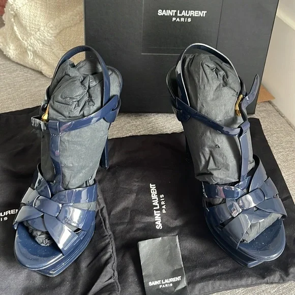 Saint Laurent 105 Tribute Platform Sandal - Picture 2 of 9